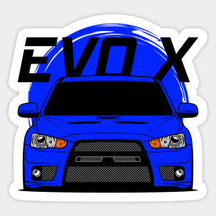 Blue EVO X Sticker